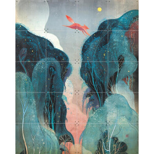 IXXI Leap, Victo Ngai - 80 x 100 cm - Gratis ophangtool - Grote wanddecoratie en posters - Illustraties, Grafisch Ontwerp, Woonkamer, Slaapkamer