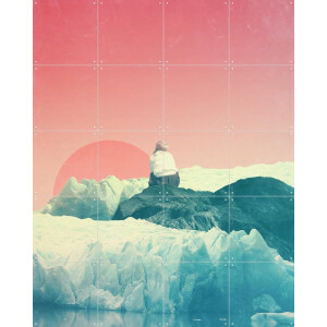 IXXI PaleDreamer, Frank Moth - 80 x 100 cm - Gratis ophangtool - Grote wanddecoratie en posters - Vintage, Surrealisme, Kleurrijk, Digitale Kunst