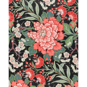 IXXI Design for printed Textile, Lindsay Phillip Butterfield & Victoria and Albert Museum - 80 x 100 cm - Gratis ophangtool - Grote wanddecoratie en