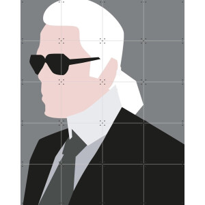 IXXI Karl, Helena Ravenne - 80 x 100 cm - Gratis ophangtool - Grote wanddecoratie en posters - Illustraties, Minimalistisch, Grafisch Ontwerp