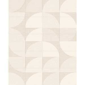 IXXI Mid century retro geometry - ivory, Bloomery Decor - 80 x 100 cm - Gratis ophangtool - Grote wanddecoratie en posters - Geometrische Kunst