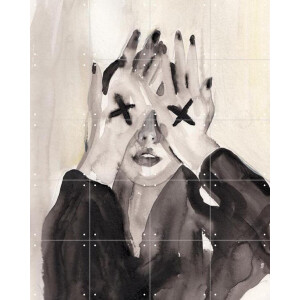 IXXI Make me wanna XX, Victoria Verbaan - 80 x 100 cm - Gratis ophangtool - Grote wanddecoratie en posters - Aquarel, Illustraties, Woonkamer