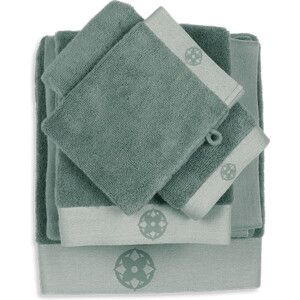 Kayori - Yu - Handdoek - Donkergroen - 5 stuks