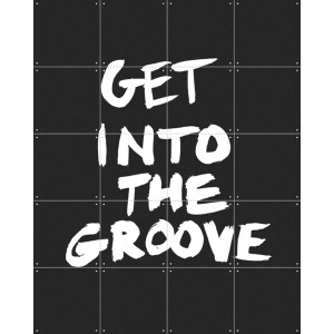 IXXI Get into the Groove, Marcus Kraft - 80 x 100 cm - Gratis ophangtool - Grote wanddecoratie en posters - Grafisch Ontwerp, Pop art, Illustraties,