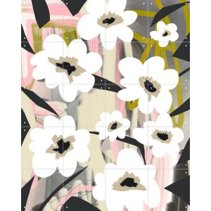 IXXI Field of Flowers, Bohomadic Studio - 80 x 100 cm - Gratis ophangtool - Grote wanddecoratie en posters - Digitale Kunst, Speels, Illustraties