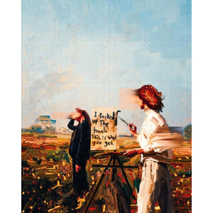 IXXI Masterpiece (almost), Vineet Suresh - 80 x 100 cm - Gratis ophangtool - Grote wanddecoratie en posters - Surrealisme, Digitale Kunst