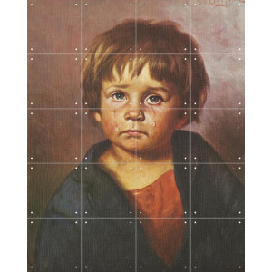 IXXI Zigeunerjongetje III, Made by IXXI - 80 x 100 cm - Gratis ophangtool - Grote wanddecoratie en posters - Realisme, Vintage, Klassiek, Olieverf