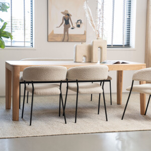 Eleonora Eettafel 'Harvey' Eikenhout, 200 x 100cm