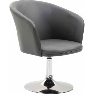 Fauteuil - Gewatteerde Zitting - Kunstleer - Grijs