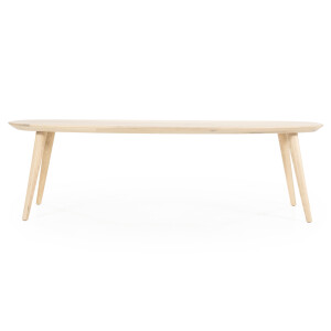 Eleonora Deens Ovale Eettafel 'Elijah' Eiken, 300 x 100cm, kleur Naturel