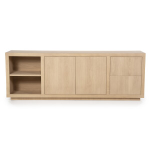Eleonora Dressoir 'Helsinki' Eiken, 200cm, kleur Naturel
