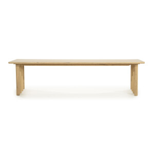 Eleonora Eettafel 'Jake' Eiken, 300 x 100cm, kleur Naturel