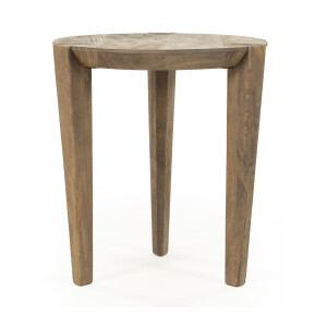 Eleonora Ronde Bijzettafel 'Davina' Mangohout, 40cm