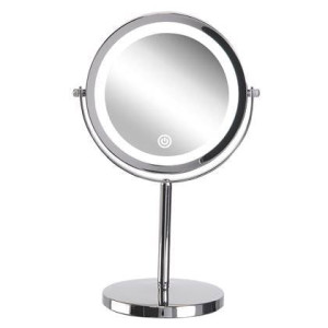 Beliani - VERDUN - make-up spiegel - Zilver - Metaal