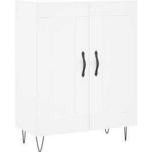 vidaXL - Dressoir - 69,5x34x90 - cm - bewerkt - hout - wit