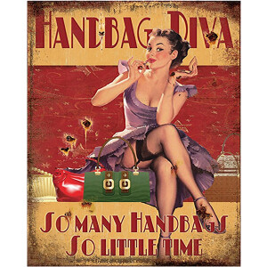 Clayre & Eef Tekstbord 20x25 cm Rood IJzer