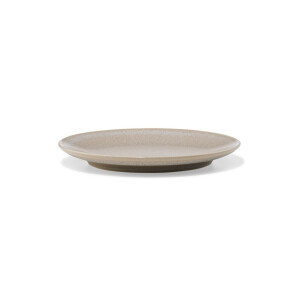 HEMA HEMA Gebaksbordje Ø16cm Monaco Reactief Glazuur Lichtbruin (lichtbruin)