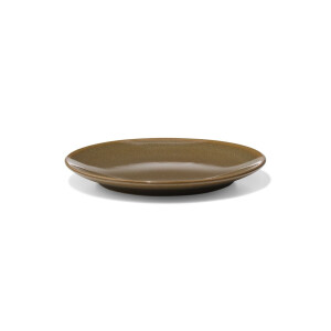HEMA HEMA Gebaksbordje Ø16cm Monaco Reactief Glazuur Donkerbruin (donkerbruin)