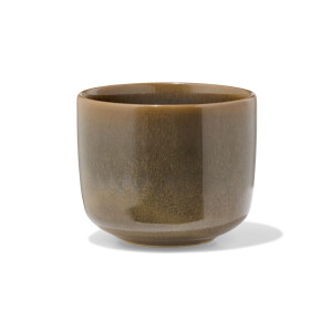 HEMA HEMA Mok 240ml Monaco Reactief Glazuur Donkerbruin (donkerbruin)