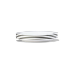 HEMA HEMA Ontbijtbord ⌀21cm Porselein Wit - 4 Stuks (wit)