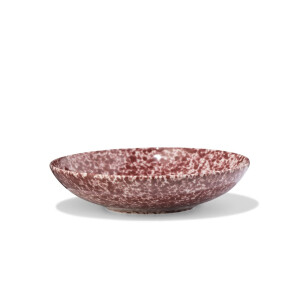 HEMA HEMA Schaal ⌀15cm Aardewerk Spikkel Rood (bordeauxrood)