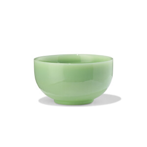HEMA HEMA Schaaltje Ø10cm Glas Groen Marmereffect (groen)