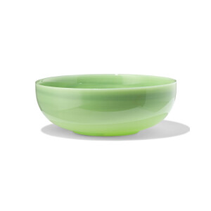 HEMA HEMA Saladeschaal Ø23cm Glas Groen Marmereffect (groen)
