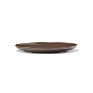 HEMA HEMA Dinerbord Ø26cm Puur Aardewerk Donkerbruin (donkerbruin)