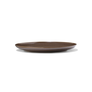 HEMA HEMA Dinerbord ⌀26cm Puur Reactief Glazuur Donkerbruin (donkerbruin)