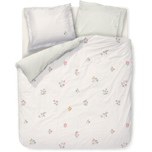 Pip Studio Mughal Flower dekbedovertrek - Tweepersoons - 200 x 200/220 cm - Gebroken wit