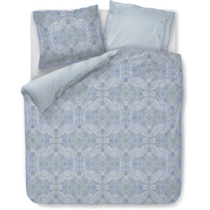 Pip Studio Moon Flower dekbedovertrek - Lits-Jumeaux XL - 260 x 200/220 cm - Licht blauw