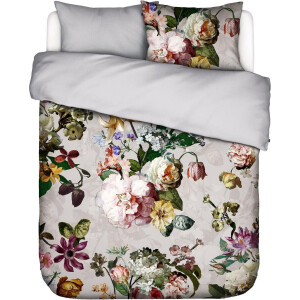 Essenza Fleur Dekbedovertrek Grijs - Lits-Jumeaux XL – 260x200/220 cm