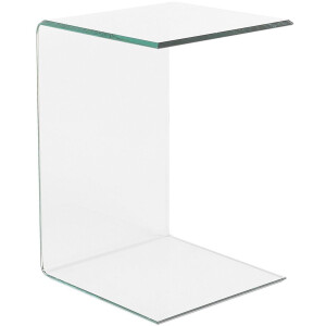 LOURDES - Bijzettafel - Transparant - Veiligheidsglas