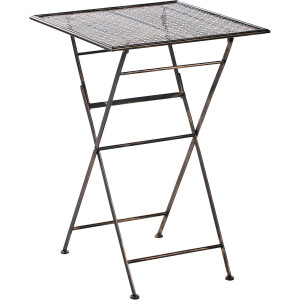BORMIO - Tuinbartafel - Zwart - 60 x 60 cm - IJzer