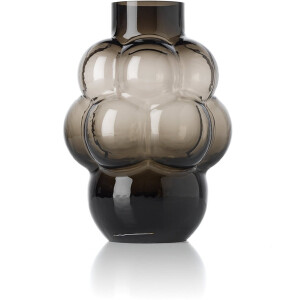 Glazen Vaas Donkergrijs Gerecycled Glas Design - L