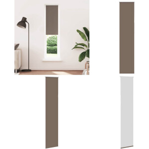 vidaXL Rolgordijn verduisterend koffie 50x230 cm stofbreedte 45,7 cm - Rolgordijn - Rolgordijnen - Dag- En Nachtgordijn - Verduisterend Rolgordijn