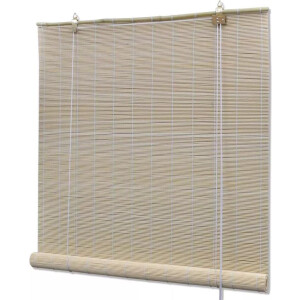 vidaXL - Rolgordijn - 150x220 - cm - bamboe - natuurlijk