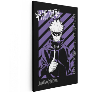 Artaza Canvas Schilderij Gojo Satoru - 60x90 cm - Wanddecoratie Jujutsu Kaisen - Muurdecoratie Anime Slaapkamer - Decoratie Manga
