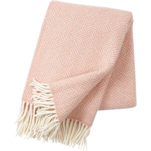 Plaid lamswol Samba roze 200x130cm