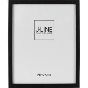 J-Line fotolijst Basic - hout - zwart - medium - 2 stuks