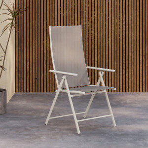 Nohr Verstelbare Tuinstoel 'Jonn' Textileen, kleur Beige