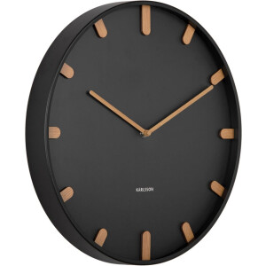 Karlsson Wandklok Grace - Zwart - Ø40cm - Wandklok Modern