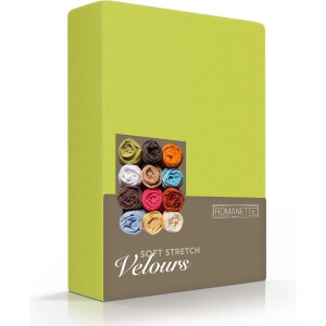 Luxe Hoeslaken Velours - Appel Groen