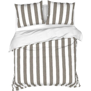 Heckett & Lane Dekbedovertrek Quinn (Fossil Taupe)-240x200/220 cm