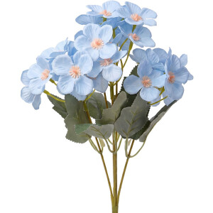 Clayre & Eef Kunstbloem 30 cm Blauw Kunststof