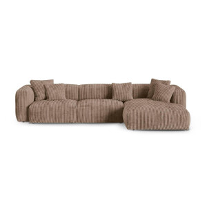 Modulaire hoekbank Martina rechts ribstof | Micadoni Home