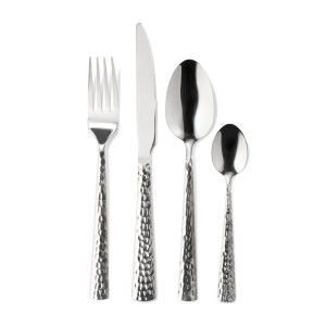 HEMA HEMA Bestekset Copenhagen Rvs Gehamerd 16-delig (zilver)