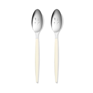 HEMA HEMA Tapaslepels Met Gaatje Rvs - 2 Stuks