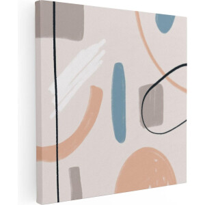 Artaza Canvas Schilderij Abstracte Kunst - Scandinavische Style - 40x40 - Klein - Foto Op Canvas - Canvas Print