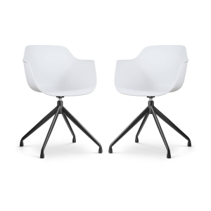 Set van 2 eetkamerstoelen Nola-Puk draaibaar | Nolon